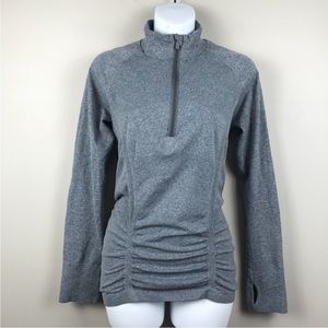 Athleta Long Sleeve Gray Workout Top